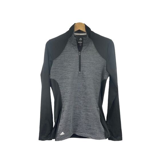 adidas Tops - Adidas Golf Black Gray Half Zip Golf Pullover Shirt Womens Small